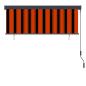Preview: Außenrollo 160x250 cm Orange und Braun