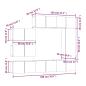 Preview: 8-tlg. TV-Schrank-Set Grau Sonoma Holzwerkstoff