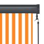 Preview: Außenrollo 80 x 250 cm Weiß und Orange