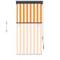 Preview: Außenrollo 80 x 250 cm Weiß und Orange