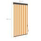 Preview: Außenrollo 80 x 250 cm Weiß und Orange