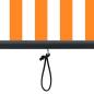 Preview: Außenrollo 80 x 250 cm Weiß und Orange