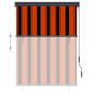 Preview: Außenrollo 120 x 250 cm Orange und Braun