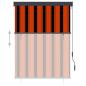 Preview: Außenrollo 120 x 250 cm Orange und Braun