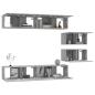 Preview: 6-tlg. TV-Schrank-Set Grau Sonoma Holzwerkstoff