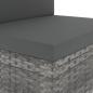 Preview: 6-tlg. Garten-Lounge-Set Poly Rattan Grau