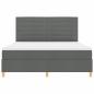 Preview: Boxspringbett mit Matratze Dunkelgrau Super King Stoff