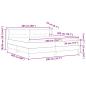 Preview: Boxspringbett mit Matratze Blau 200x200 cm Stoff