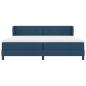 Preview: Boxspringbett mit Matratze Blau 200x200 cm Stoff