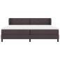 Preview: Boxspringbett mit Matratze Dunkelbraun 200x200 cm Stoff