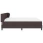 Preview: Boxspringbett mit Matratze Dunkelbraun 200x200 cm Stoff