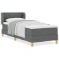 Preview: Boxspringbett mit Matratze Dunkelgrau 80x200 cm Stoff