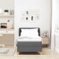 Preview: Boxspringbett mit Matratze Dunkelgrau 80x200 cm Stoff