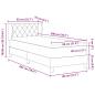 Preview: Boxspringbett mit Matratze Dunkelblau 80x200 cm Samt