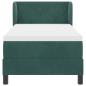 Preview: Boxspringbett mit Matratze Dunkelgrün 80x200 cm Samt