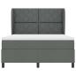Preview: Boxspringbett mit Matratze Dunkelgrau 140x190 cm Stoff