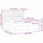 Preview: Boxspringbett mit Matratze Hellgrau 160x200 cm Stoff
