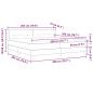 Preview: Boxspringbett mit Matratze Blau 200x200 cm Stoff, Kopfteil mit Knopfheftung Blau 200 cm Stoff