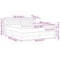 Preview: Boxspringbett mit Matratze Rosa 160x200 cm Samt