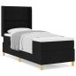 Preview: Boxspringbett mit Matratze Schwarz 80x200 cm Stoff