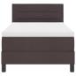 Preview: Boxspringbett mit Matratze & LED dunkelbraun 80x200 cm Stoff