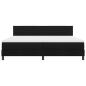 Preview: Boxspringbett mit Matratze & LED schwarz 200x200 cm Stoff