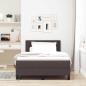 Preview: Boxspringbett mit Matratze & LED Dunkelbraun 120x190 cm Stoff
