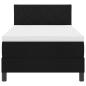 Preview: Boxspringbett mit Matratze & LED Schwarz 90x190 cm Stoff