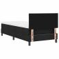 Preview: Boxspringbett mit Matratze & LED Schwarz 90x190 cm Stoff