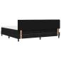 Preview: Boxspringbett mit Matratze & LED Schwarz 200x200 cm Stoff