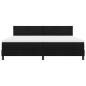 Preview: Boxspringbett mit Matratze & LED Schwarz 200x200 cm Stoff