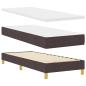 Preview: Boxspringbett mit Matratze & LED Dunkelbraun 80x200 cm Stoff