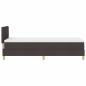 Preview: Boxspringbett mit Matratze & LED Dunkelbraun 80x200 cm Stoff