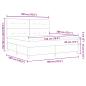 Preview: ARDEBO.de - LED Boxspringbett mit Matratze Taupe 180x200 cm Stoff