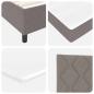 Preview: Boxspringbett mit Matratze & LED Taupe 80x200 cm Stoff