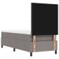 Preview: Boxspringbett mit Matratze & LED Taupe 80x200 cm Stoff