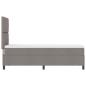 Preview: Boxspringbett mit Matratze & LED Taupe 80x200 cm Stoff