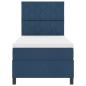 Preview: Boxspringbett mit Matratze & LED Blau 100x200 cm Stoff