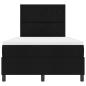 Preview: Boxspringbett mit Matratze & LED Schwarz 120x190 cm Stoff