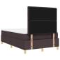 Preview: Boxspringbett mit Matratze & LED Dunkelbraun 120x190 cm Stoff