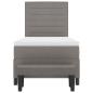 Preview: Boxspringbett mit Matratze & Bank Taupe 90x200 cm Stoff