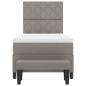 Preview: Boxspringbett mit Matratze & Bank Taupe 90x200 cm Stoff