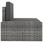 Preview: 8-tlg. Garten-Lounge-Set Poly Rattan Grau
