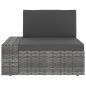 Preview: 8-tlg. Garten-Lounge-Set Poly Rattan Grau