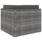 Preview: 10-tlg. Garten-Lounge-Set Poly Rattan Grau