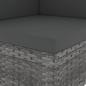Preview: 10-tlg. Garten-Lounge-Set Poly Rattan Grau
