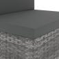 Preview: 10-tlg. Garten-Lounge-Set Poly Rattan Grau