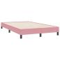 Preview: Boxspringbett mit Matratze Rosa 120x220 cm Samt