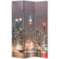 Preview: Raumteiler klappbar 120 x 170 cm New York bei Nacht