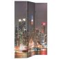 Preview: Raumteiler klappbar 120 x 170 cm New York bei Nacht
